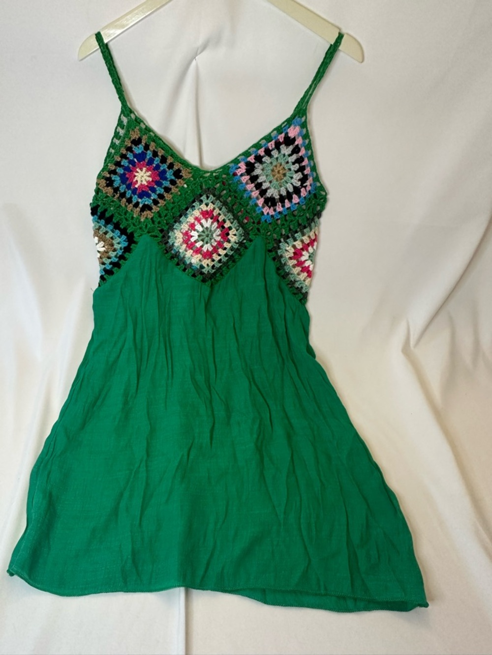 Crochet/ Knitted V-Neck Beach Bohemian Cover-Up one size